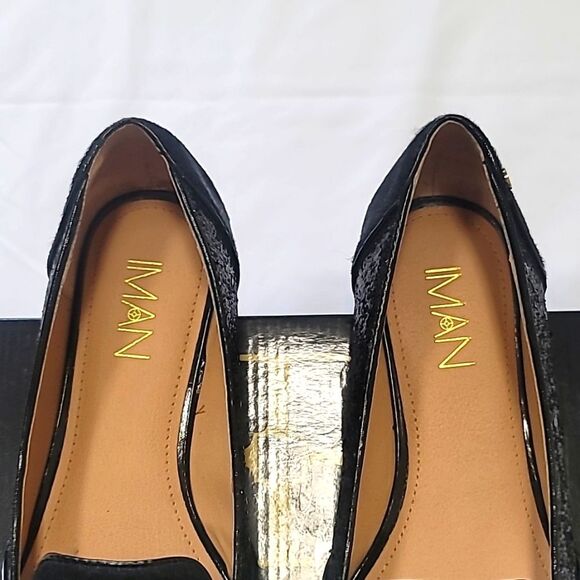 IMAN, Women's Camel Hair and Sequins Flats - Picture 3 of 8